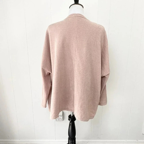 Wynne Lounge Button Front Cardigan Dusty Rose Oversized Fit Size P - Picture 3 of 14
